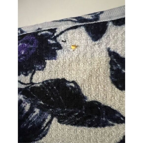 SoCa St. John Wool Blend 3/4 Sleeve V-Neck Beaded Floral Print Lightweight Sweat - Picture 6 of 11